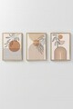 Set 3 tablouri decorative, Artsycllct6, MDF, Multicolor