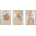 Set 3 tablouri decorative, Artsycllct6, MDF, Multicolor