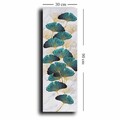Tablou decorativ, 3090NISC-005, Lemn, Auriu / Verde / Alb / Bej