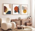 Set 3 tablouri decorative, Huhu209, Lemn masiv, Multicolor