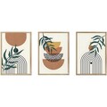 Set 3 tablouri decorative, Artsycllct33, MDF, Multicolor
