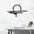 Decoratiune de perete, Sparkle, 70 x 41 cm, Negru