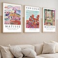 Set 3 tablouri decorative, Huhu268, Cadru: 100% LEMN MASIV (Grosime: 2 cm), Multicolor