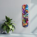 Tablou decorativ, Colorful Sneakers, Dimensiune: 20 x 80 cm, Multicolor