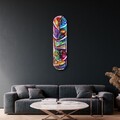 Tablou decorativ, Colorful Sneakers, Dimensiune: 20 x 80 cm, Multicolor