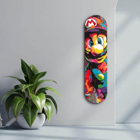 Tablou decorativ, Mario Fan Art, Dimensiune: 20 x 80 cm, Multicolor