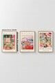 Set 3 tablouri decorative, Artvmodel1-Ahsap, MDF, Multicolor
