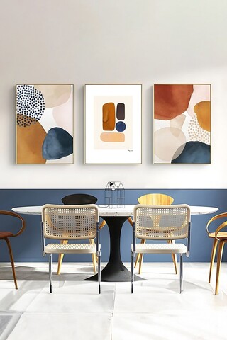 Set 3 tablouri decorative, Artsycllct2, MDF, Multicolor