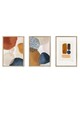 Set 3 tablouri decorative, Artsycllct2, MDF, Multicolor