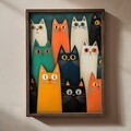 Tablou decorativ, TUN020-L, Lemn, Multicolor