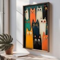 Tablou decorativ, TUN020-L, Lemn, Multicolor