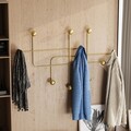 Cuier de perete, Samara-A, Grosime: 9 mm, Auriu