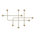 Cuier de perete, Samara-A, Grosime: 9 mm, Auriu