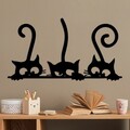 Decoratiune de perete, Cat 5, Dimensiune: 60 x 33 cm, Negru