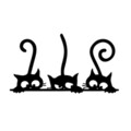 Decoratiune de perete, Cat 5, Dimensiune: 60 x 33 cm, Negru