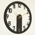 Ceas de perete, Mood Metal Wall Clock, Dimensiune: 48 x 48 cm, Negru