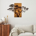 Decoratiune de perete, Acacia Tree, Lățime: 90 cm Înălțime: 58 cm Adâncime: 3 cm, Multicolor