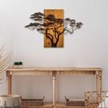 Decoratiune de perete, Acacia Tree, Lățime: 90 cm Înălțime: 58 cm Adâncime: 3 cm, Multicolor
