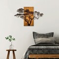 Decoratiune de perete, Acacia Tree, Lățime: 90 cm Înălțime: 58 cm Adâncime: 3 cm, Multicolor