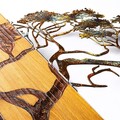 Decoratiune de perete, Acacia Tree, Lățime: 90 cm Înălțime: 58 cm Adâncime: 3 cm, Multicolor
