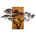 Decoratiune de perete, Acacia Tree, Lățime: 90 cm Înălțime: 58 cm Adâncime: 3 cm, Multicolor