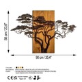 Decoratiune de perete, Acacia Tree, Lățime: 90 cm Înălțime: 58 cm Adâncime: 3 cm, Multicolor
