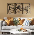 Decoratiune de perete, Adda, Dimensiuni: 120 x 56,5 cm, Negru