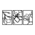 Decoratiune de perete, Adda, Dimensiuni: 120 x 56,5 cm, Negru
