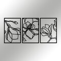 Decoratiune de perete, Adda, Dimensiuni: 120 x 56,5 cm, Negru