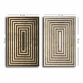 Set 2 tablouri decorative, 2P4570GSC-012, Lemn, Multicolor
