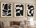 Set 3 tablouri decorative, Huhu201, Lemn masiv, Multicolor