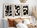 Set 3 tablouri decorative, Huhu201, Lemn masiv, Multicolor