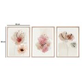 Set 3 tablouri decorative, Huhu205, Lemn masiv, Multicolor