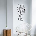 Decoratiune de perete, Bien, Dimensiuni: 38 x 73 cm, Negru