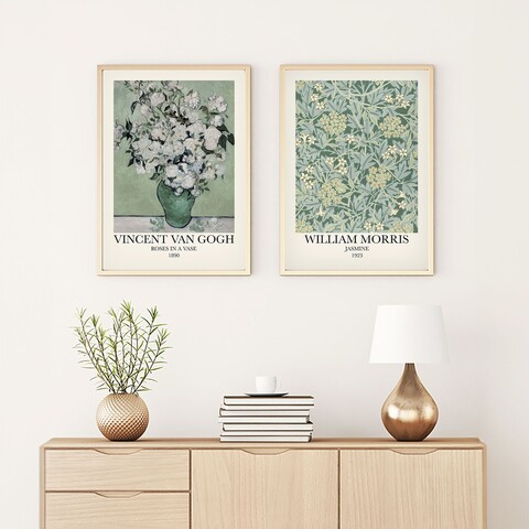 Set 2 tablouri decorative, Huhu277, Lemn masiv, Multicolor