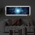 Tablou decorativ cu lumina LED, 3090KTLGDACT, 30 x 90 cm, Multicolor