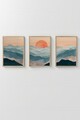 Set 3 tablouri decorative, Artsycllct37, MDF, Multicolor