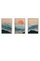 Set 3 tablouri decorative, Artsycllct37, MDF, Multicolor