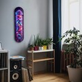 Tablou decorativ, Colorful LV Tube, Dimensiune: 20 x 80 cm, Multicolor