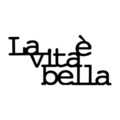 Decoratiune de perete, Vita E Bella 1, Dimensiune: 60 x 30 cm, Negru