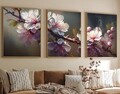 Set 3 tablouri decorative, Huhu222, Lemn masiv, Multicolor