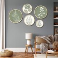 Tablou decorativ (5 Pieces), Iaht-04, Dimensiuni: 43,5 x 43,5 cm (1 bucată), Multicolor