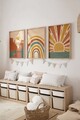 Set 3 tablouri decorative, 3Dartsohoset8, MDF, Multicolor