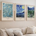 Set 3 tablouri decorative, Huhu269, Lemn masiv, Multicolor