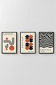 Set 3 tablouri decorative, Artvmodel26-Sıyah, MDF, Multicolor