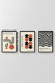 Set 3 tablouri decorative, Artvmodel26-Sıyah, MDF, Multicolor