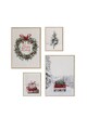 Set 4 tablouri decorative, Nwyearmdl4, MDF, Multicolor