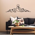 Decoratiune de perete, Everest, Dimensiuni: 119,5 x 37 cm, Negru