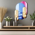Oglinda decorativa, Ozgl512, Partea de jos: 100% EVA (Grosime: 10 mm, Multicolor