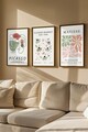 Set 3 tablouri decorative, Artvmodel3-Kahve, MDF, Multicolor